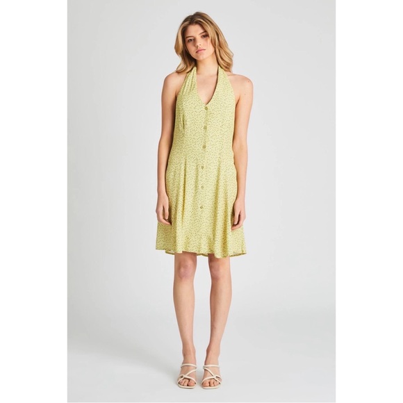 ROLLA’S Citron Mini Tulips Halter Dress - Picture 3 of 5